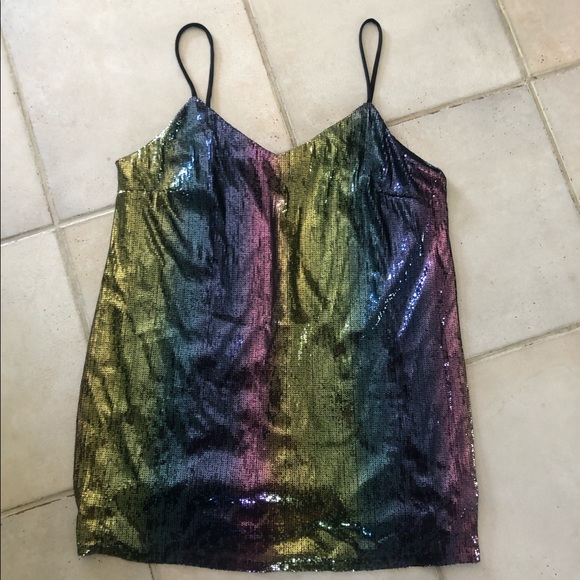 Sequin tank Shift Dress - Picture 1 of 2
